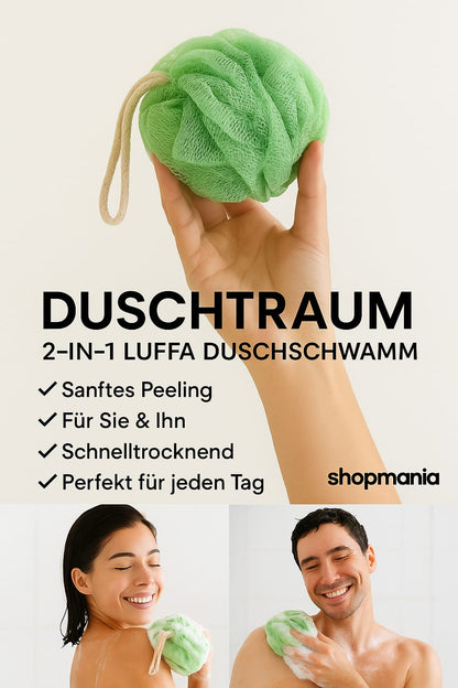 🛁 DUSCHTRAUM – Der Schwamm, der dein Duscherlebnis revolutioniert