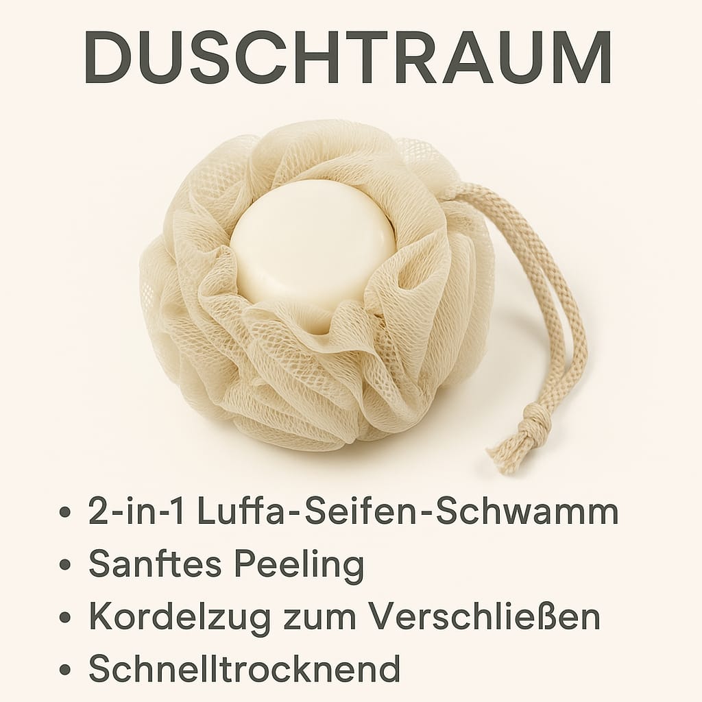 🛁 DUSCHTRAUM – Der Schwamm, der dein Duscherlebnis revolutioniert