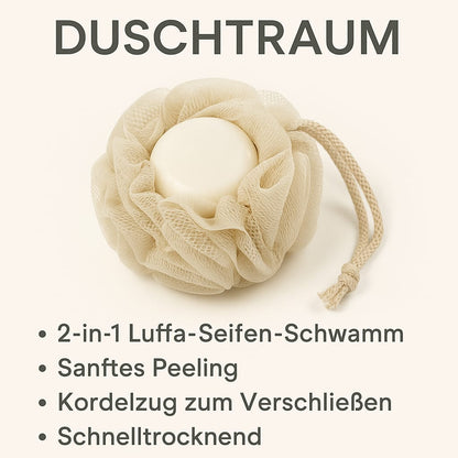 🛁 DUSCHTRAUM – Der Schwamm, der dein Duscherlebnis revolutioniert